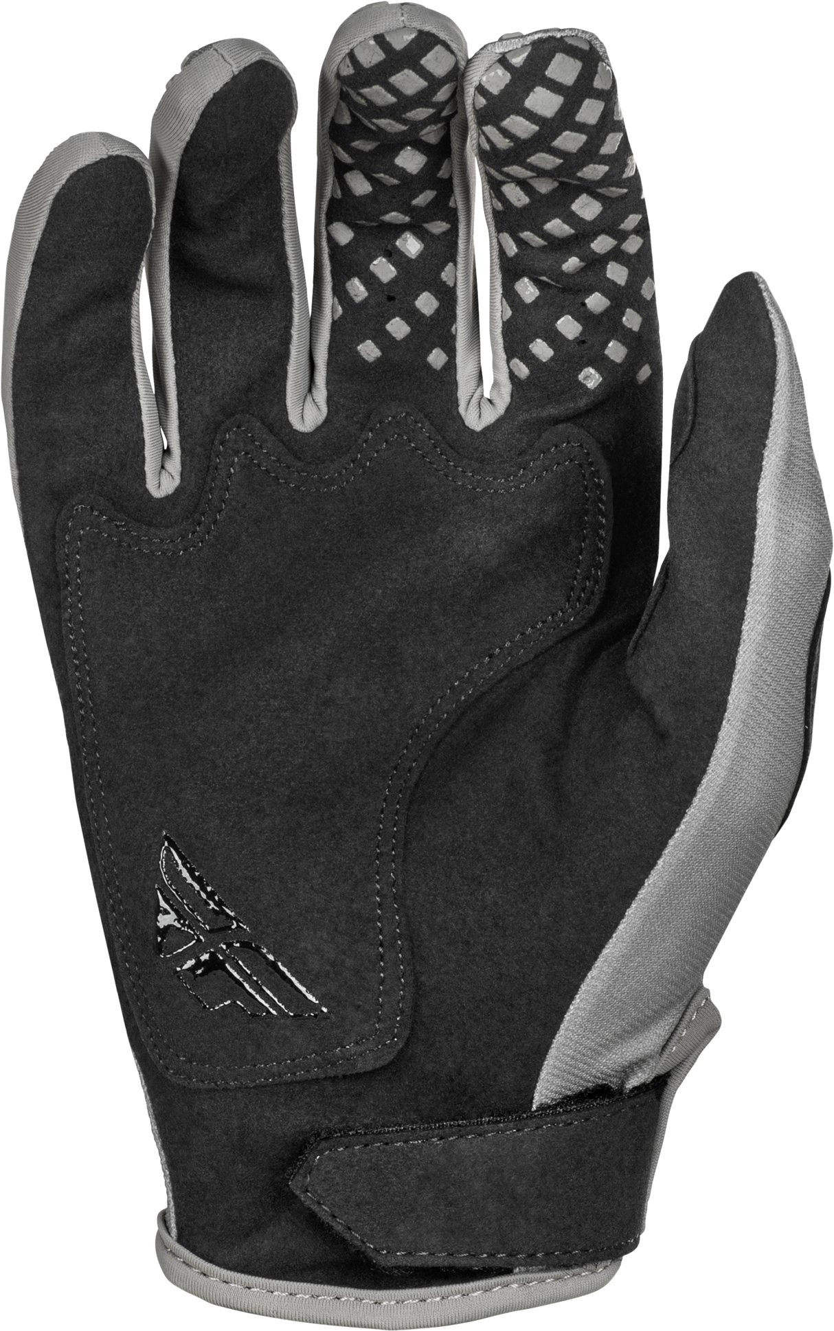 Fly Racing Youth Kinetic Sym Offroad MX Gloves – Grey/Black, Youth Medium, Fits Honda CRF250R, Yamaha YZ85, Kawasaki KX85
