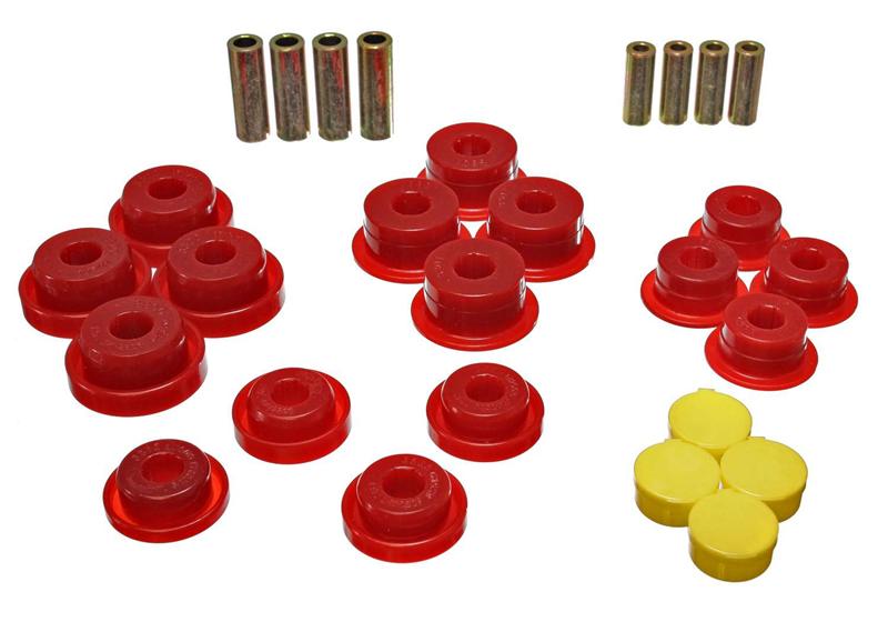 Energy Suspension 2.3106R Front and Rear Control Arm Bushing Set for Jeep Wrangler 2005-2006
