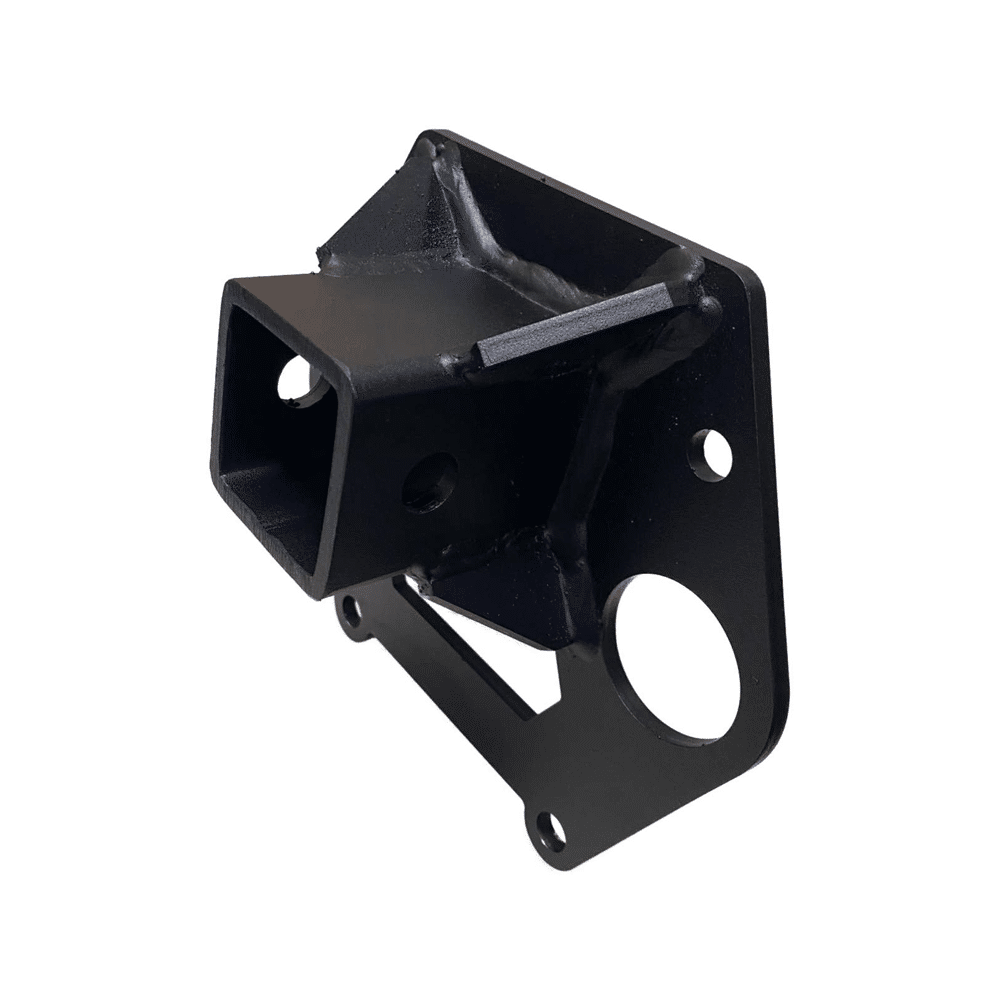 Polaris RZR XP Turbo Rear Receiver Hitch AJK Offroad Raw Steel