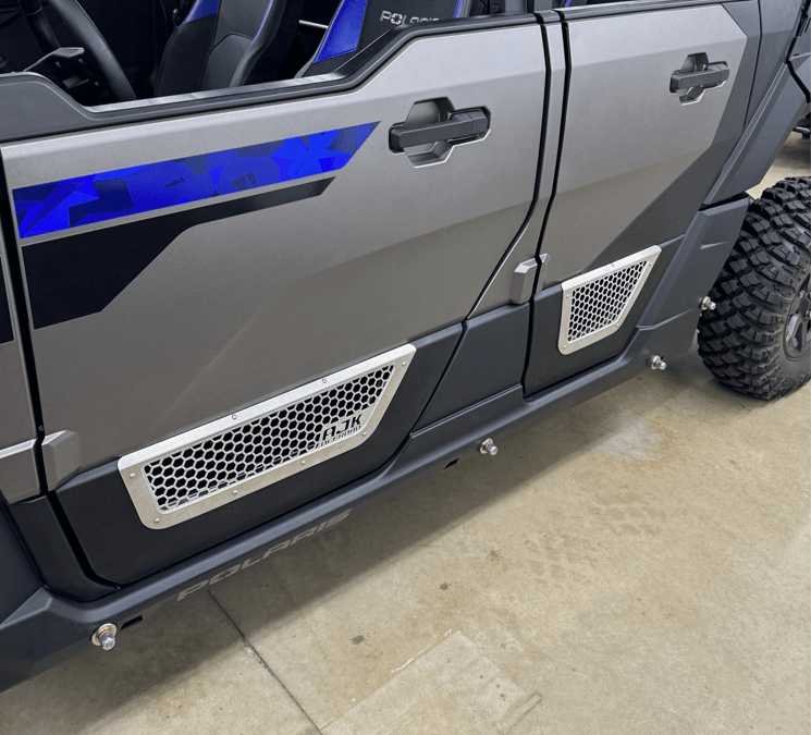 Polaris Xpedition Vented Lower Doors Inserts AJK Offroad Both Polaris Blue No