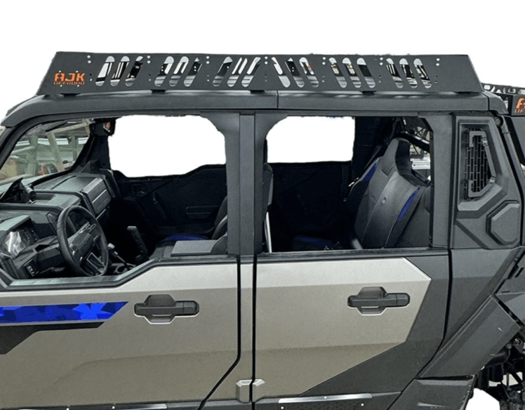 Polaris Xpedition Roof Rack by AJK Offroad on 4 Seat Xpedition Right Side Full On View