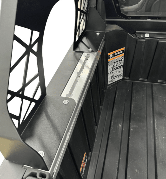 Polaris Xpedition Headache Rack 3/4 Rack by AJK Offroad Interior of Mounting