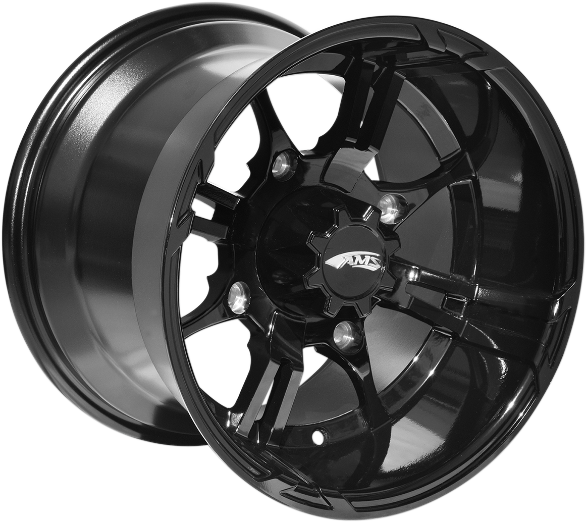 AMS Roll'n 108 Wheel Rear Black 15x10 for 4/156 Bolt Pattern - Part 5001-032BS