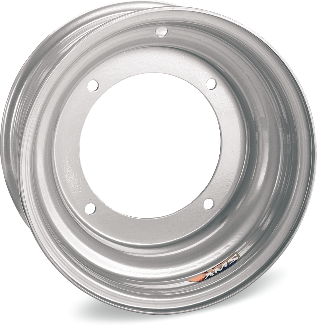 AMS Steel Wheel Rear 10x8 for ATV - Chrome Finish - Part Number 0813-697