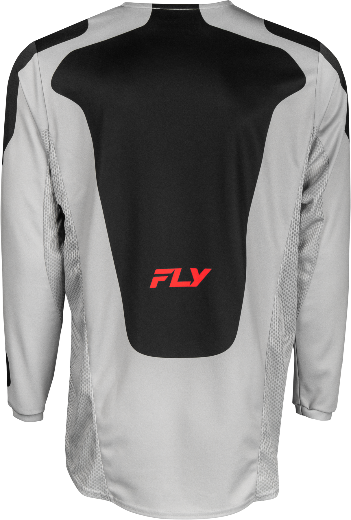 Fly Racing Kinetic Sym Jersey Light Grey/Red/Black Medium for Motorcycle & ATV - Performance Fit with Mesh Ventilation