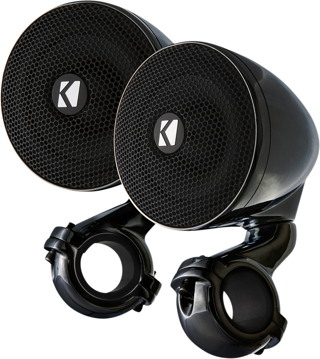 KICKER Mini Speakers 47PSMB32 - 2 Ohm Weatherproof Car Audio Speakers for Vehicles with Bars or Handlebars
