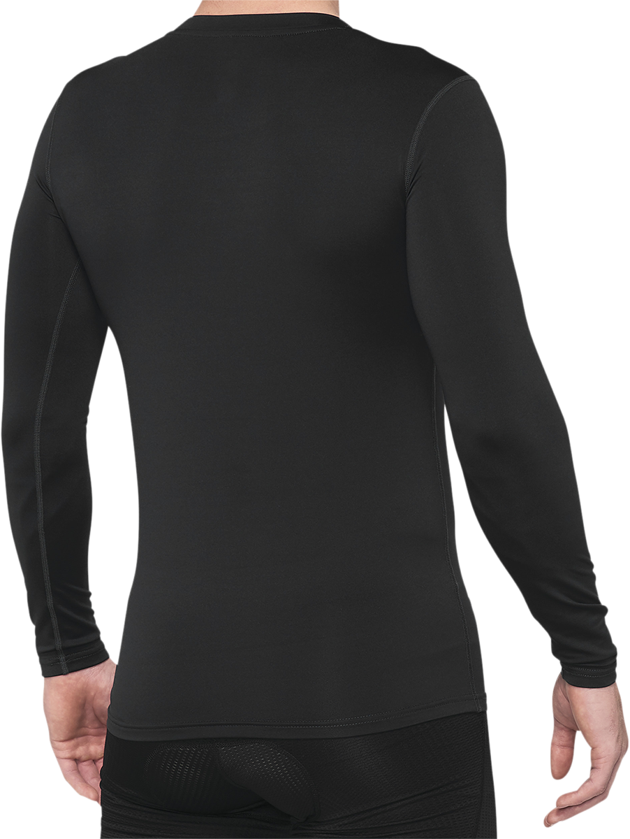100% Basecamp Long-Sleeve Base Layer for Vehicles - Black, Small (Part #40045-00000)