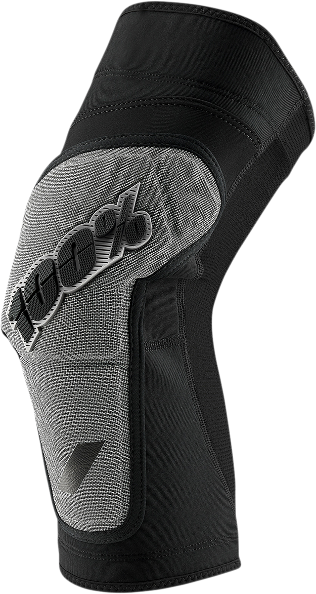 100% Ridecamp Knee Guards Large - Lightweight Slip-On Protective Gear for ATV, Motorcycle, and Off-Road Vehicles