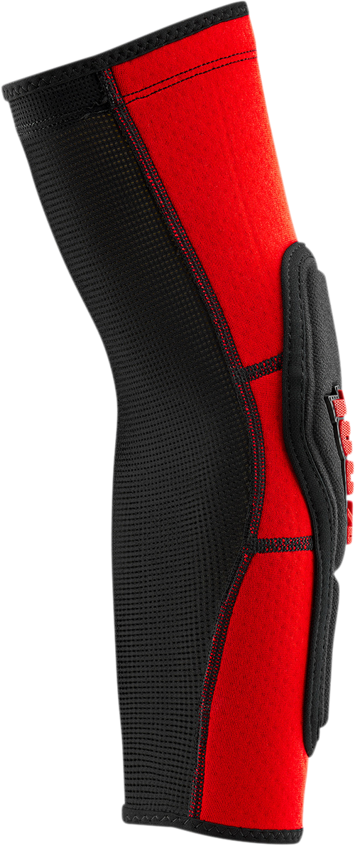 100% Ridecamp Elbow Guards - Medium, Red/Black, Lightweight Slip-On Protective Gear for Off-Road & Mountain Bikes (Part No. 70000-00010)