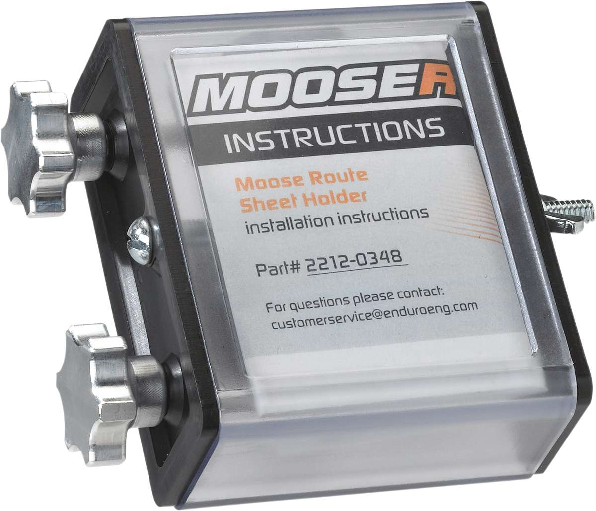 Moose Offroad Side Load Route Sheet Holder 14-053 for Dual-Sport and Enduro Motorcycles, Fits Various Models