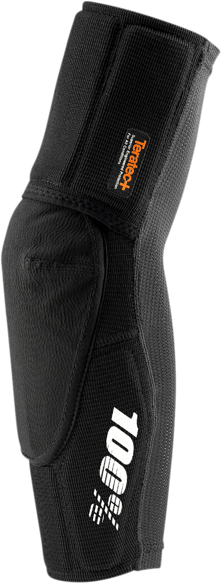 100% Teratec Plus Large Elbow Guards - Black | Fits Most Mountain and BMX Bikes - Part Number 70004-00003