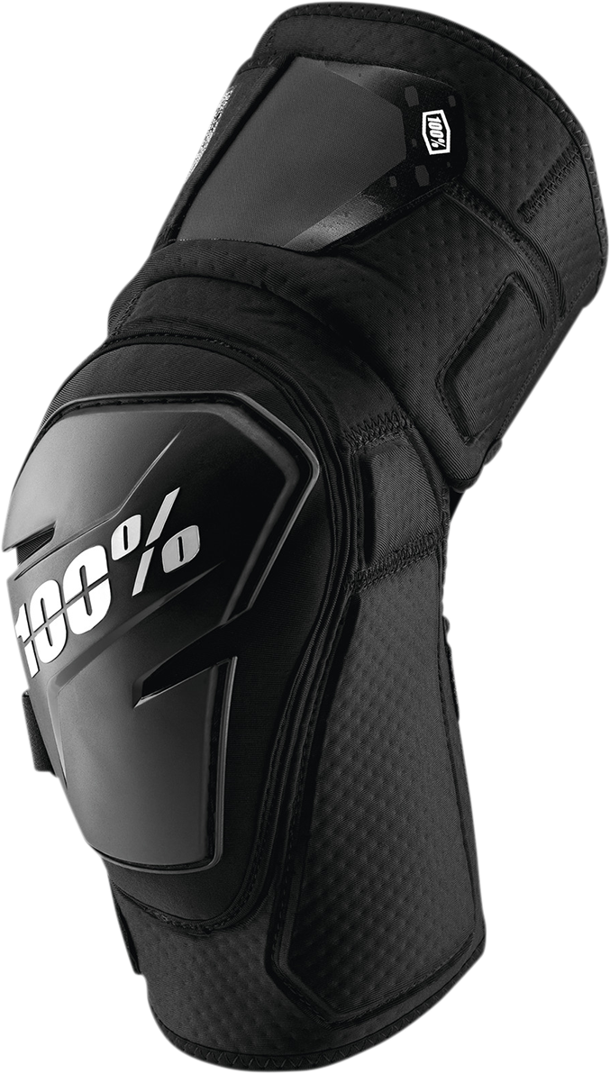 100% Fortis Knee Guards - Black, Size Small/Medium - Model 70007-00001 for Mountain Biking and Trail Riding