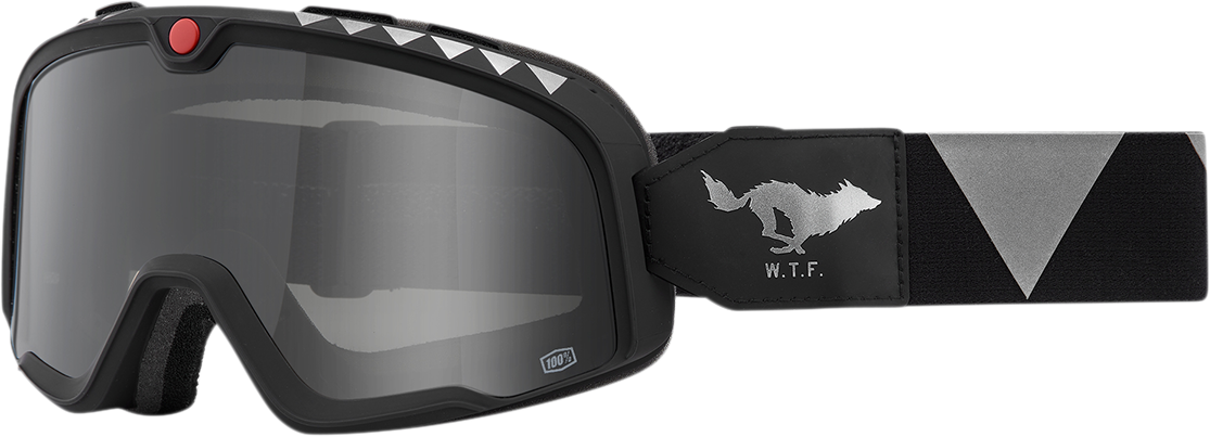 100% Barstow Goggle El Solitario with Smoke Lens - Model 50000-00003 for Off-Road and Motocross Vehicles