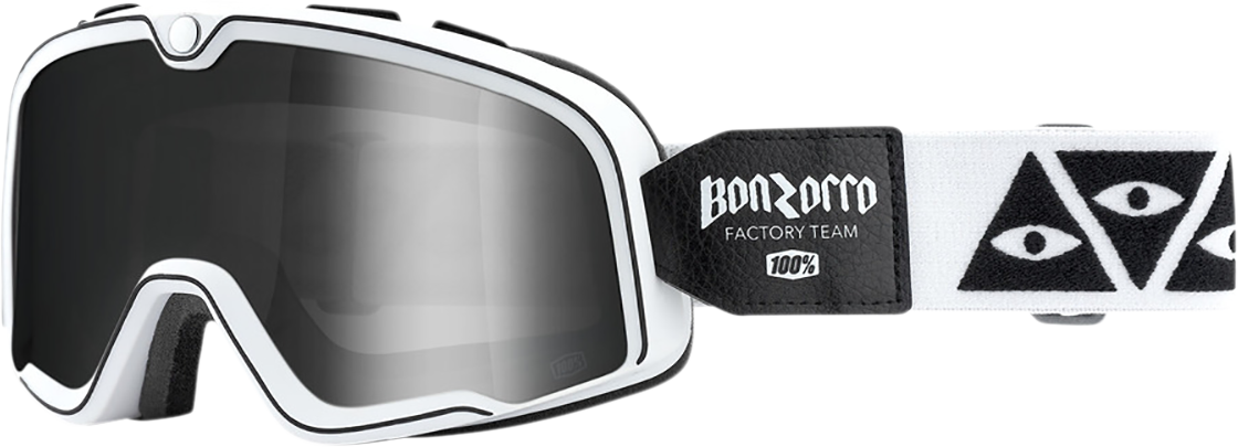 100% Barstow Goggle Race Service with Silver Mirror Lens - Part 50002-252-01 for ATV, UTV, Motorcycle, Off-Road Vehicles