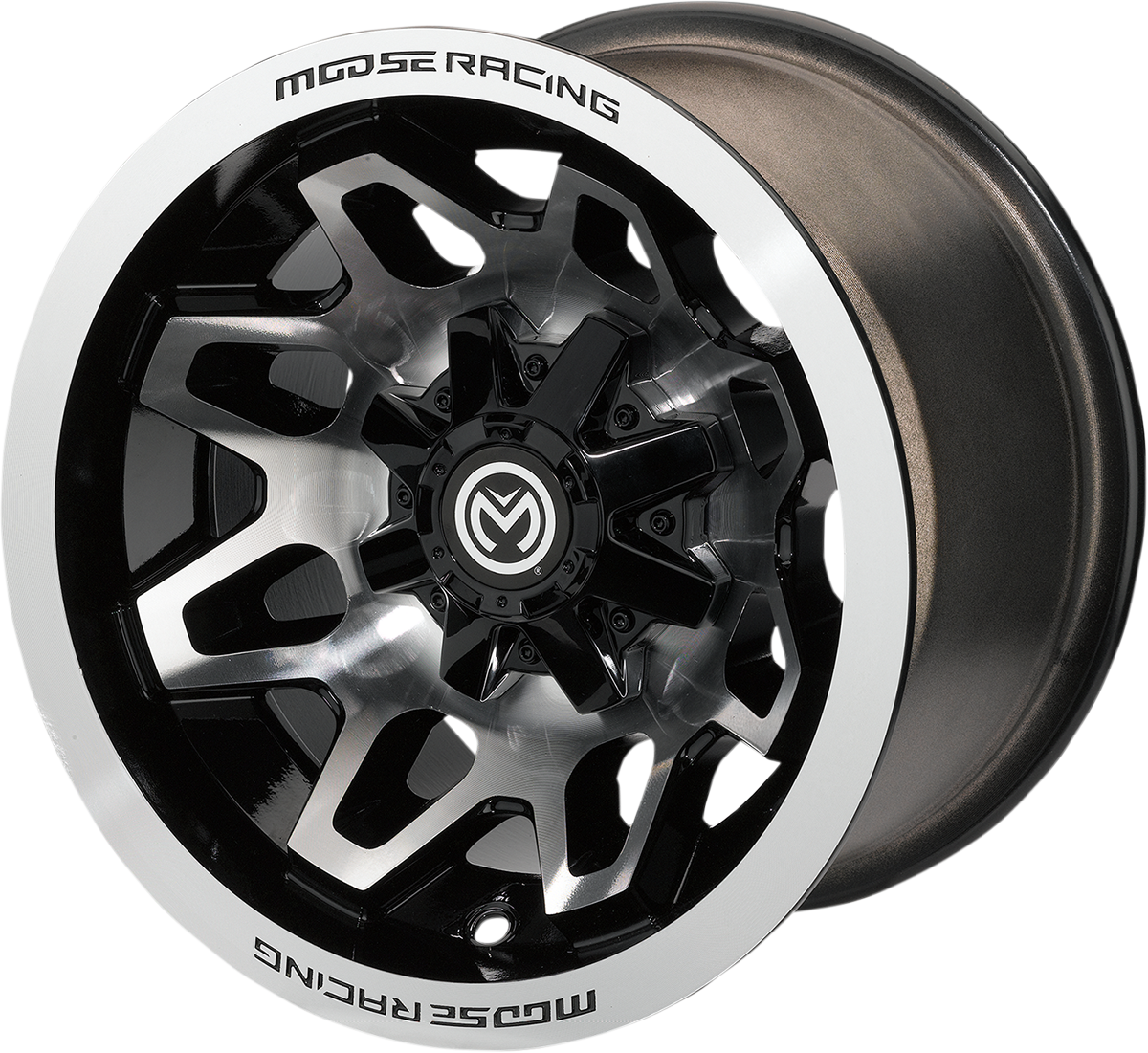 Moose Offroad 416X Machined Black Wheel - 15x7 - 4/110 Bolt Pattern - Fits Jeep, Toyota, Ford, and More