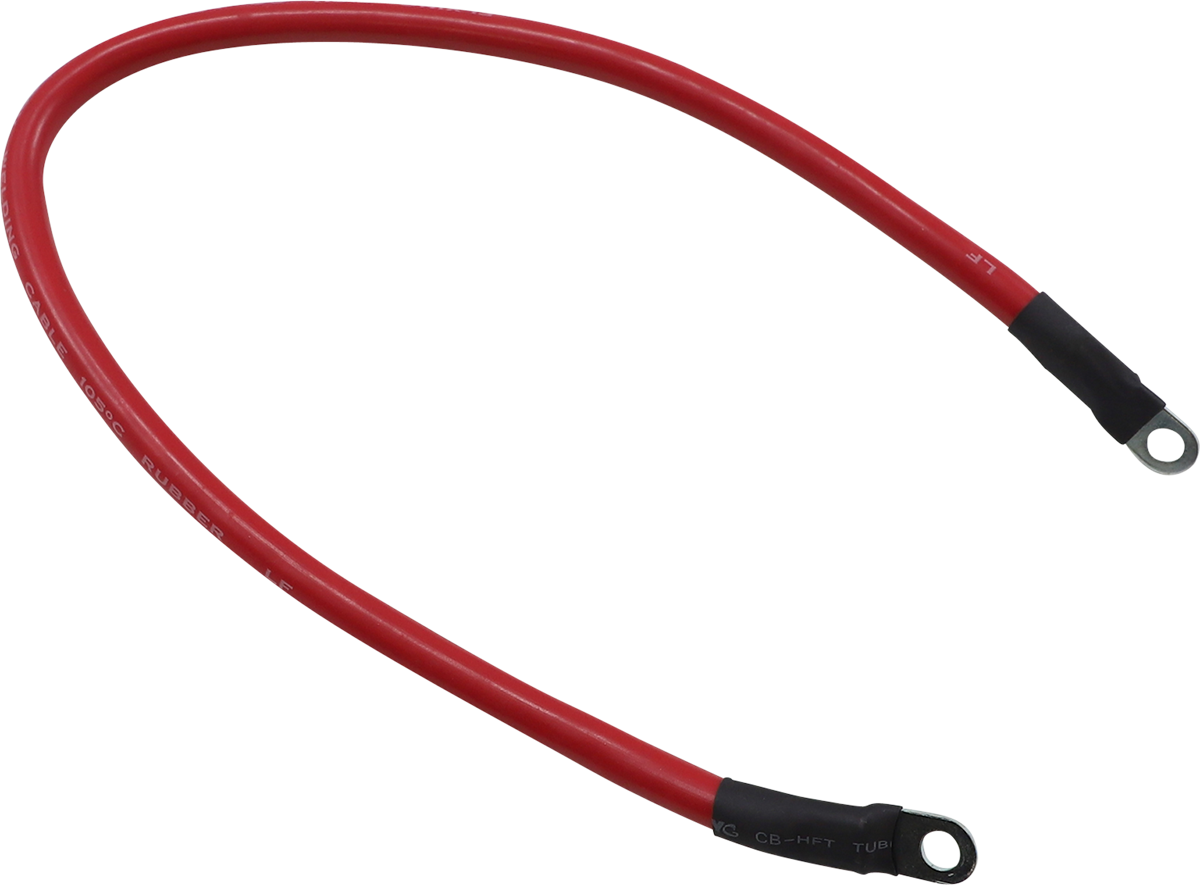 Moose Offroad 18-Inch Red Battery Cable Part #680-6728 for UTVs with Dual Batteries
