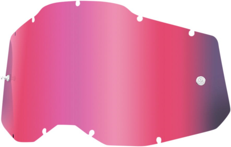 100% Accuri 2/Strata 2 Junior Pink Mirror Lens - Replacement for Youth Goggles