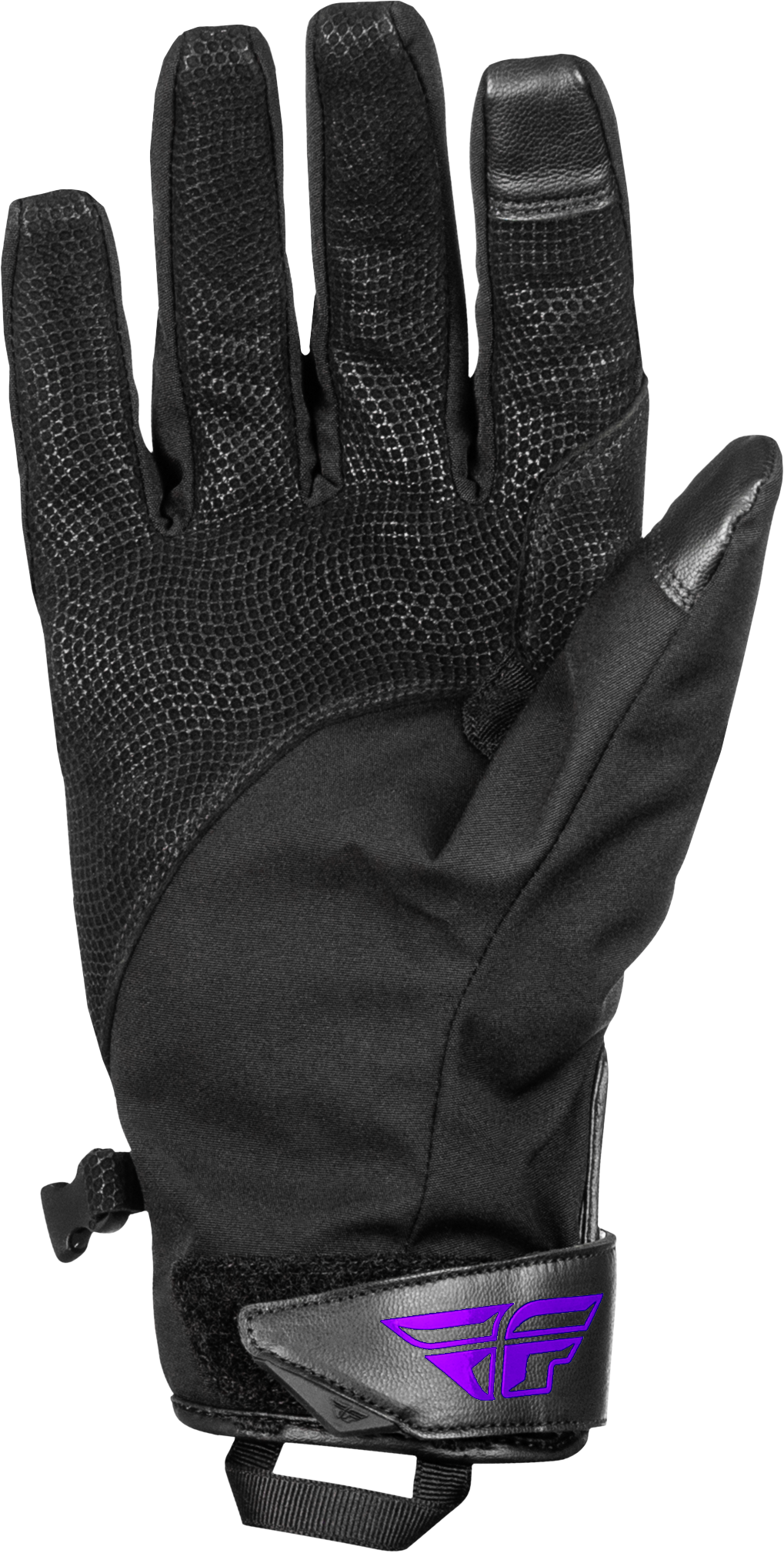 Fly Racing Title Long Gloves Black/Purple XS with Weatherproof Technology and Heated Features