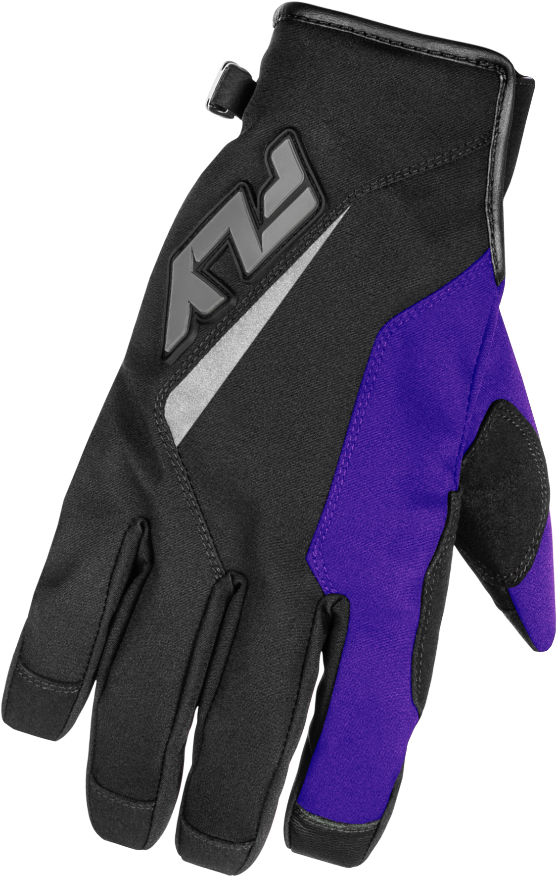 Fly Racing Title Gloves for Cold Weather Riding - Black, Purple, Grey, Large