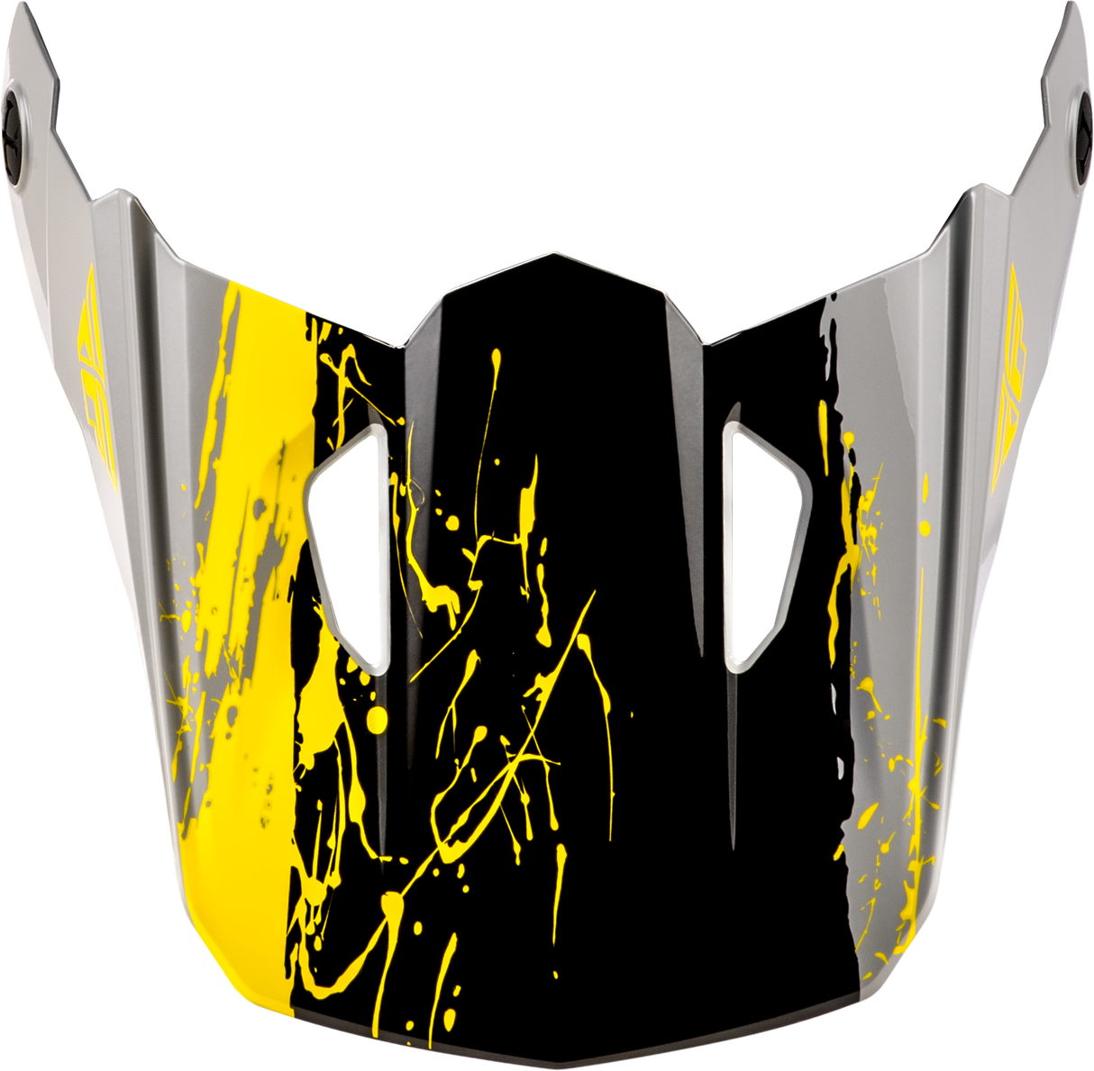 Fly Racing Yth Kinetic Drip Helmet Visor for Youth Motocross Helmets - Grey/Black/Yellow