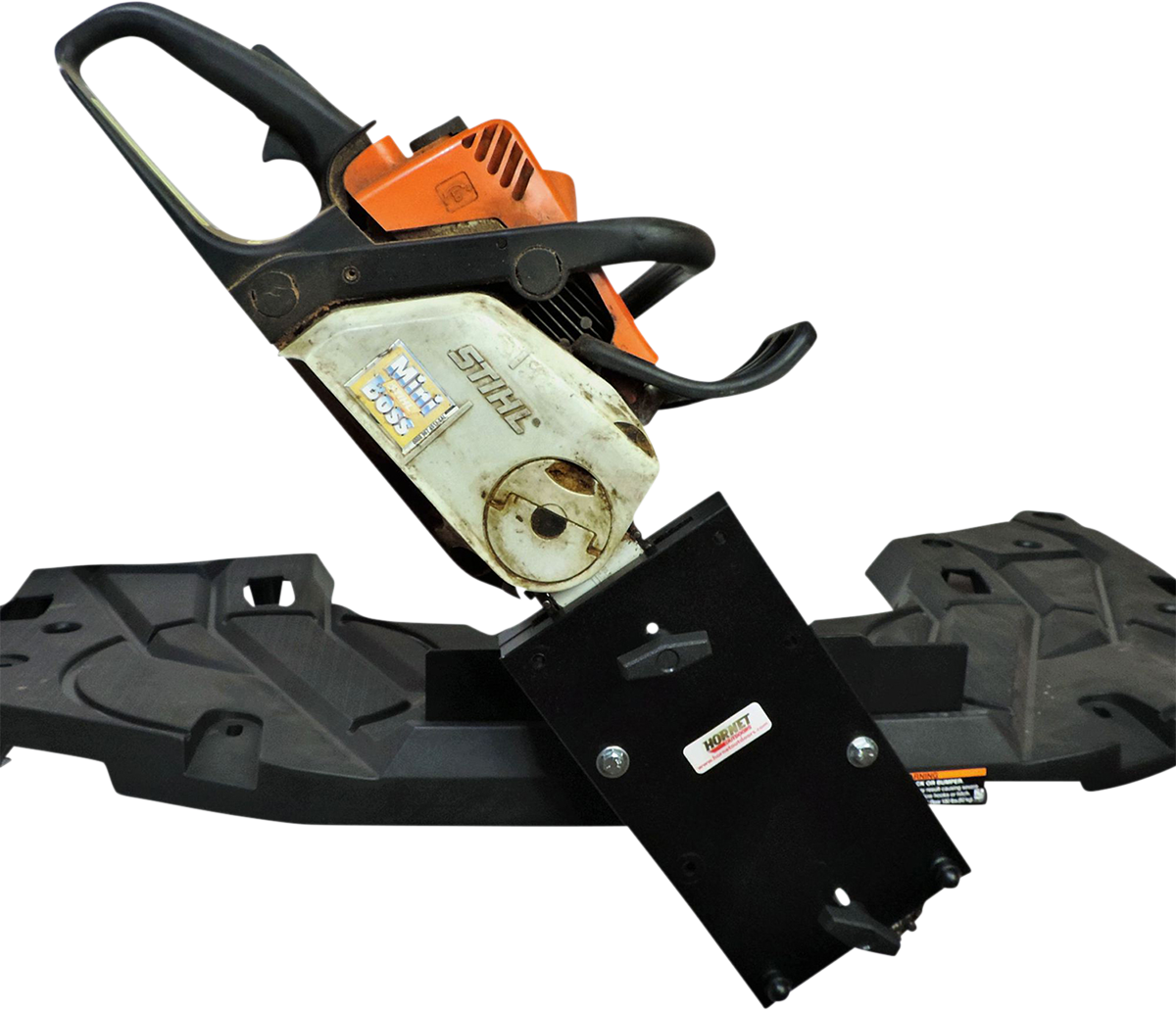 Moose Offroad Chainsaw Mount for Polaris Sportsman S-3012 with Open Bottom Design and Dual Twist Lock Anchors