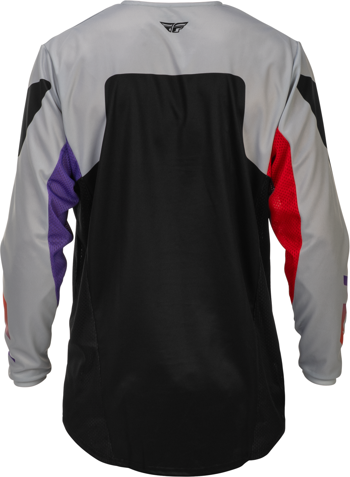 Fly Racing Kinetic Jersey Grey/Red/Purple/Black 2X for Motocross and Off-Road Bikes