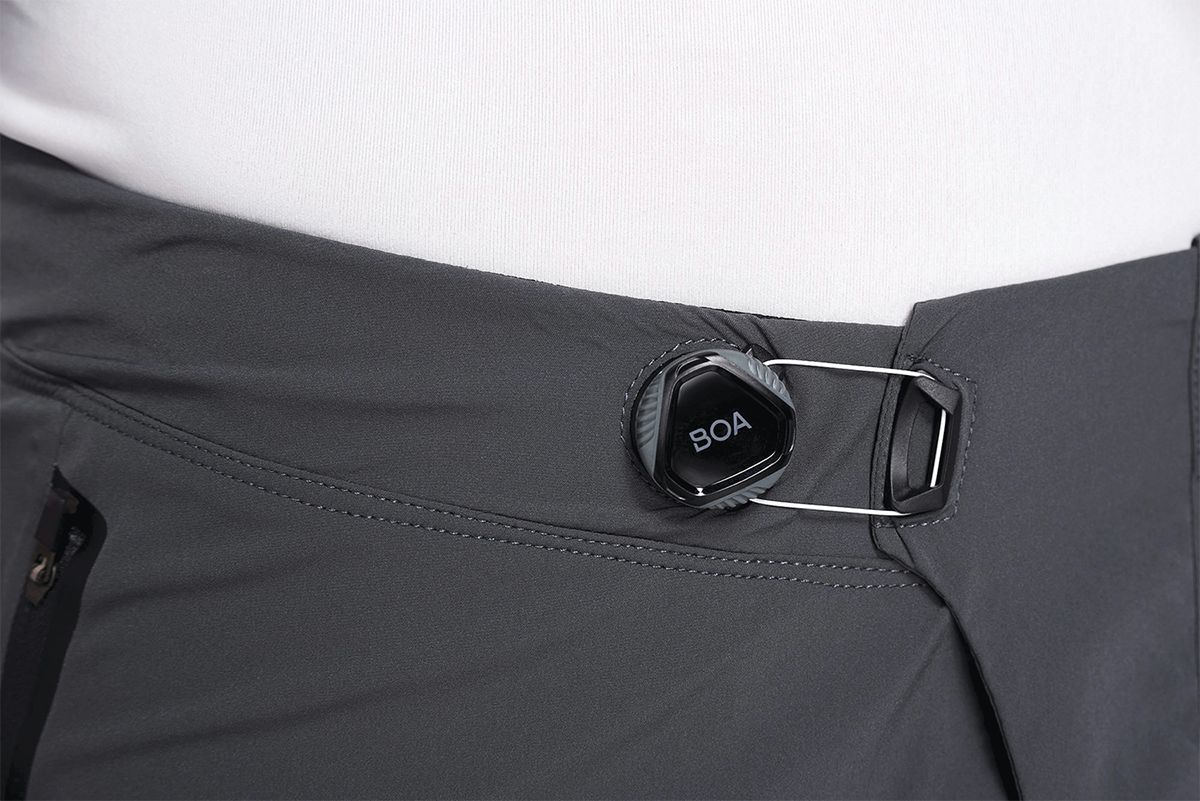 100% Celium Shorts - Charcoal US 32 with Durable Nylon/Spandex Fabric and BOA Fit System