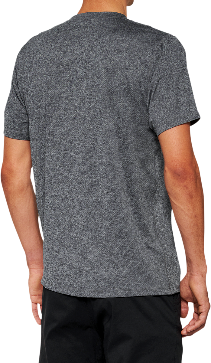 100% Mission Athletic T-Shirt Charcoal - Small by 100% | Performance Moisture-Wicking Athletic Wear