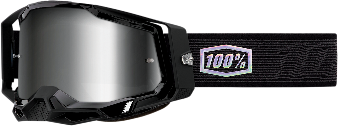 100% Racecraft 2 Goggle with Silver Mirror Lens - Topo Design for Motorcycle and ATV Riders Part 50010-00015