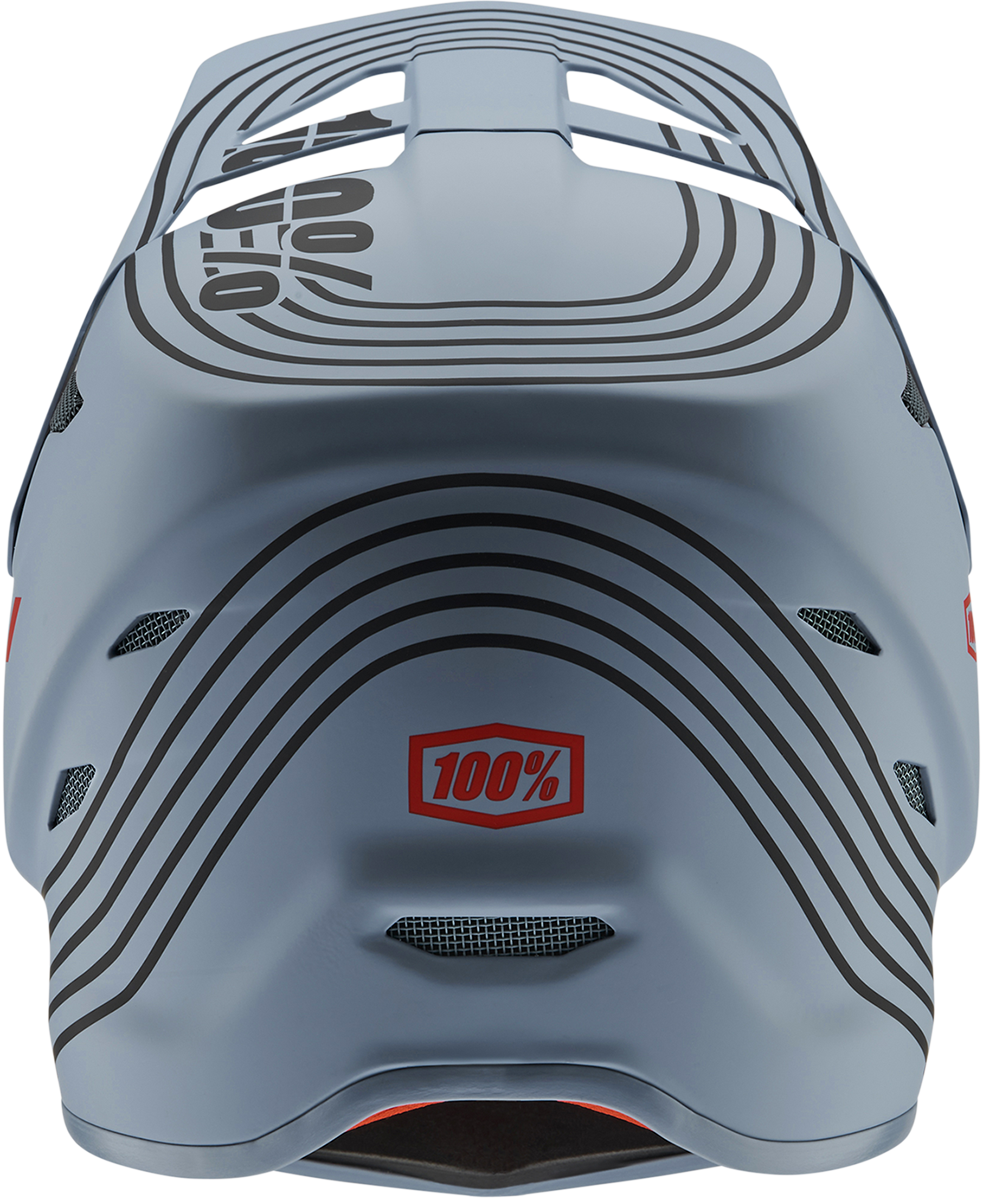 100% Status Helmet Caltec/Gray Medium - Lightweight DOT Certified Motorcycle Helmet with Active Cooling System, Removable Comfort Liner, and Adjustable Visor