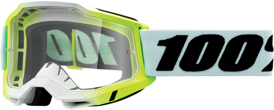 100% Accuri 2 Goggle Dunder with Clear Lens - Designed for Off-Road and Motocross Vehicles