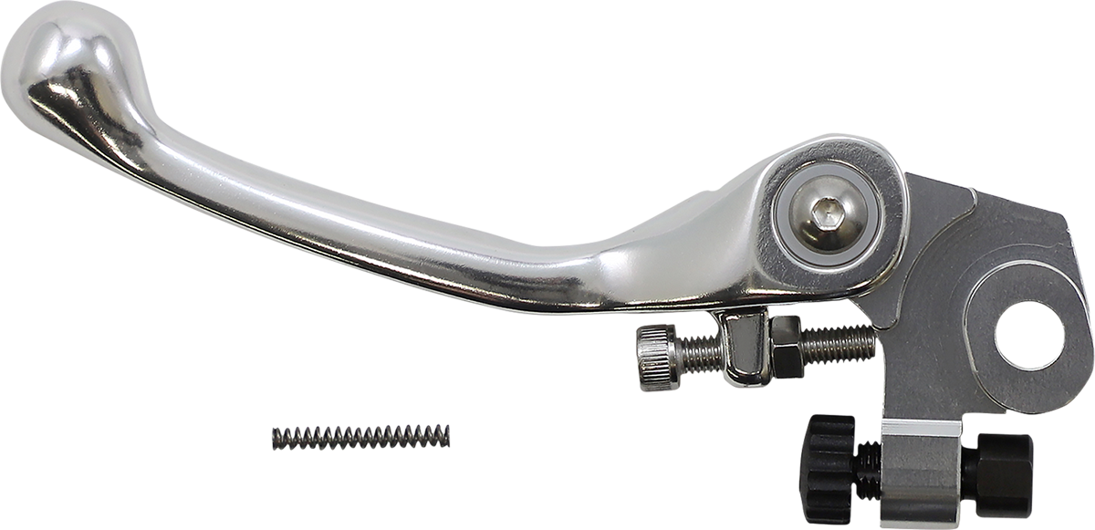 Moose Offroad Flex FG Forged 6061-T6 Clutch Lever for ATV and Motorcycle - Silver (Part H07-5942CS)