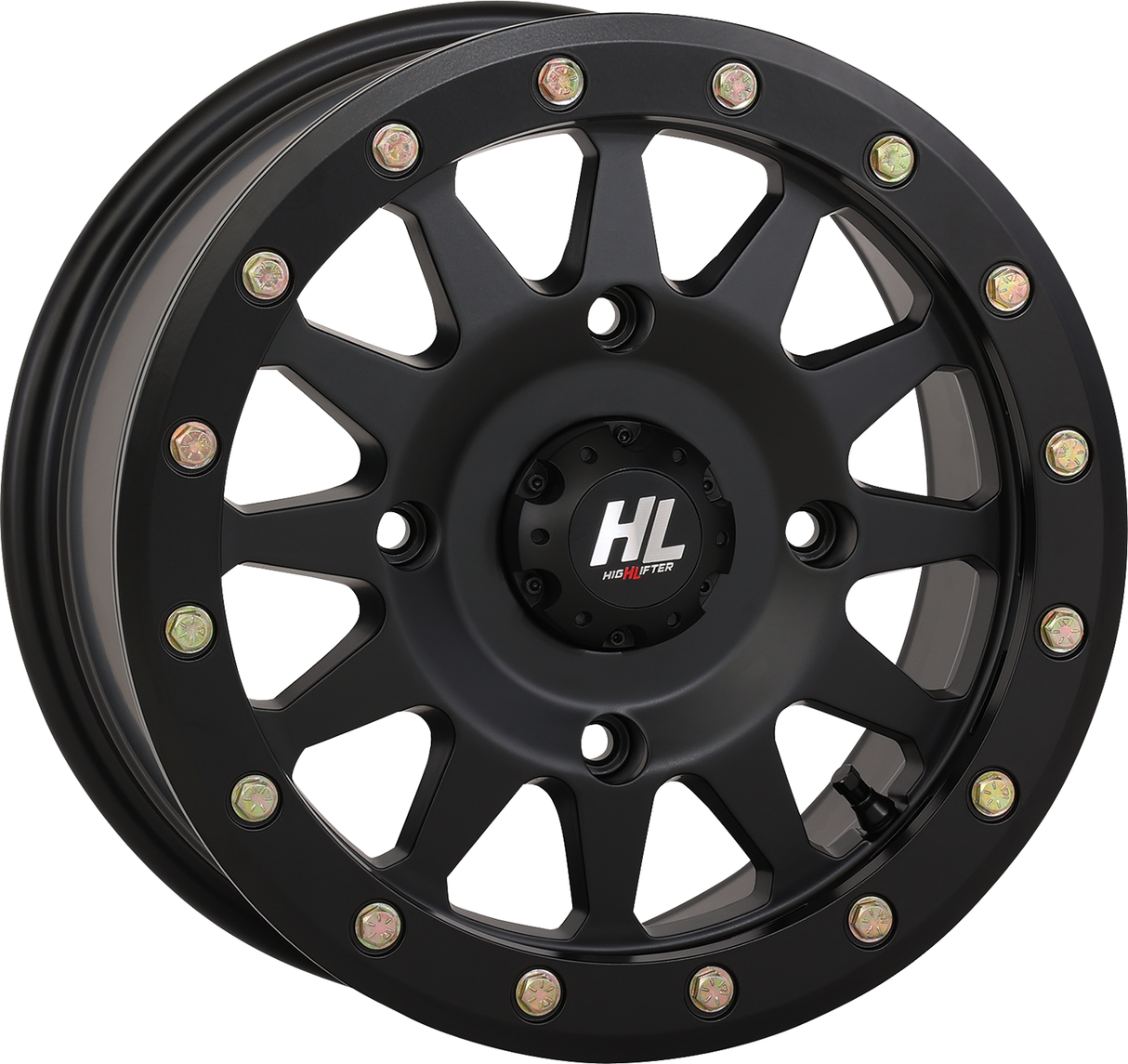 HIGH LIFTER Wheel - HLA1 Beadlock - Front/Rear - Matte Black - 15x7 - 4/137 - 5+2 (+40 mm) 15HLA1-1437