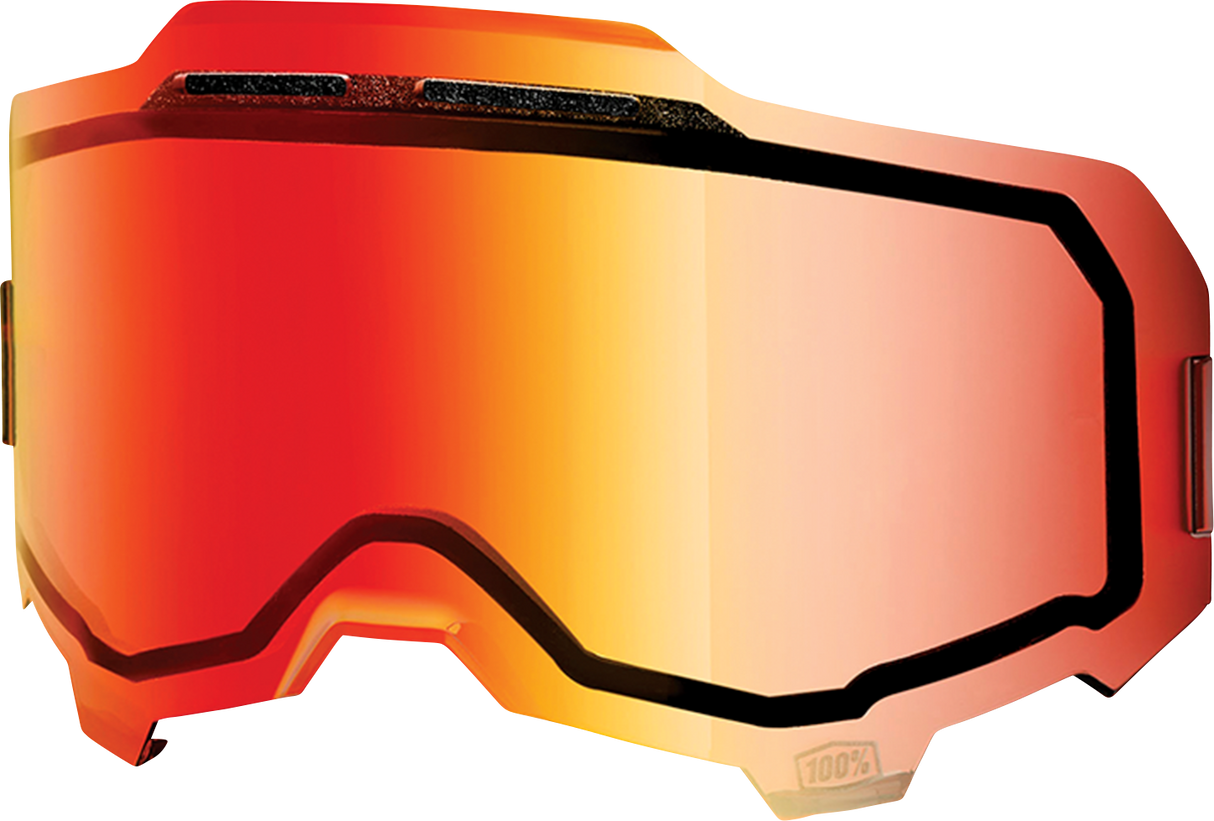 100% Armega Dual Pane Red Mirror Lens (Part #59053-00003) for Off-Road & Motocross Vehicles