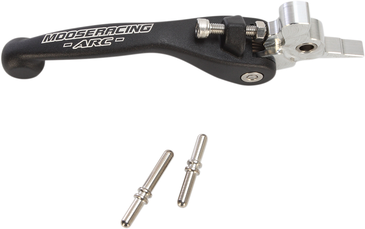 Moose Offroad Flex Clutch Lever by ARC - Black for Honda CRF250L, Kawasaki KLR650, Yamaha WR250R, KTM Duke 390