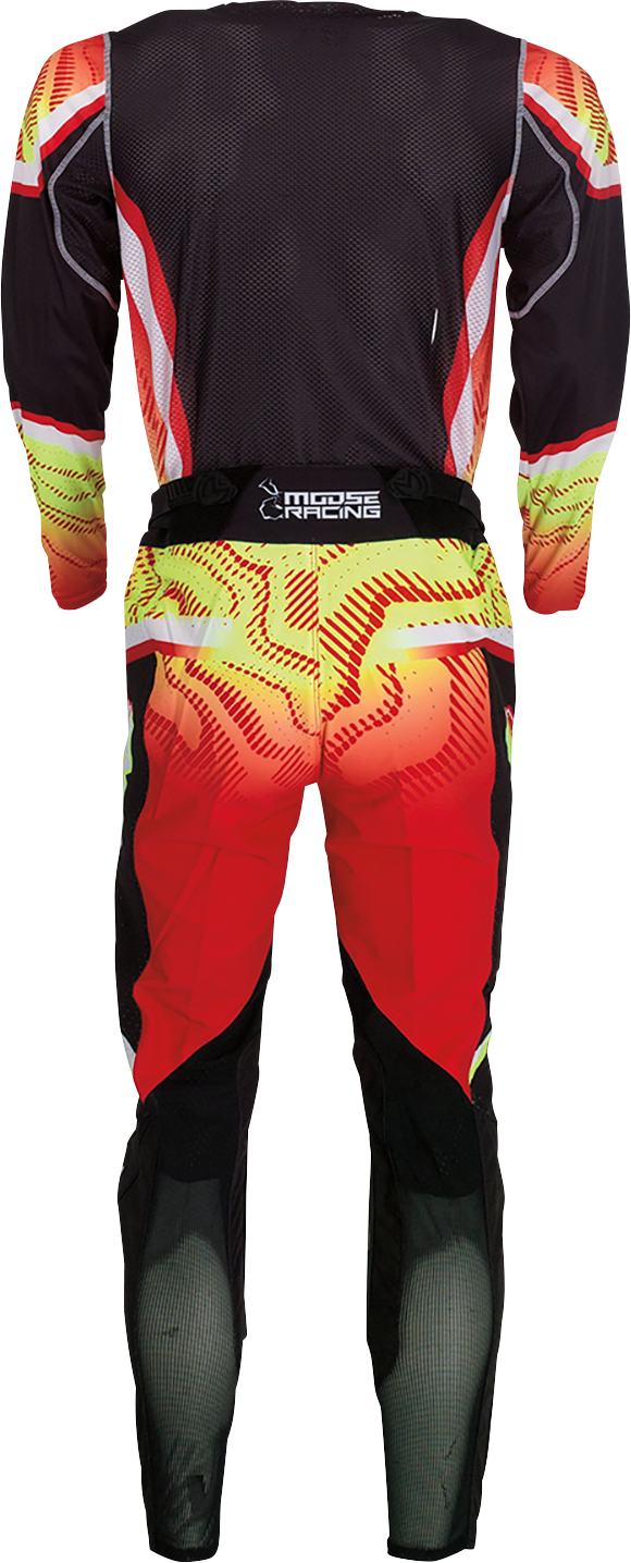 MOOSE OFFROAD Agroid Jersey 3XL - Lightweight Stretch Polyester, Custom Collar, Laser Cut Vents for Off-Road Vehicles