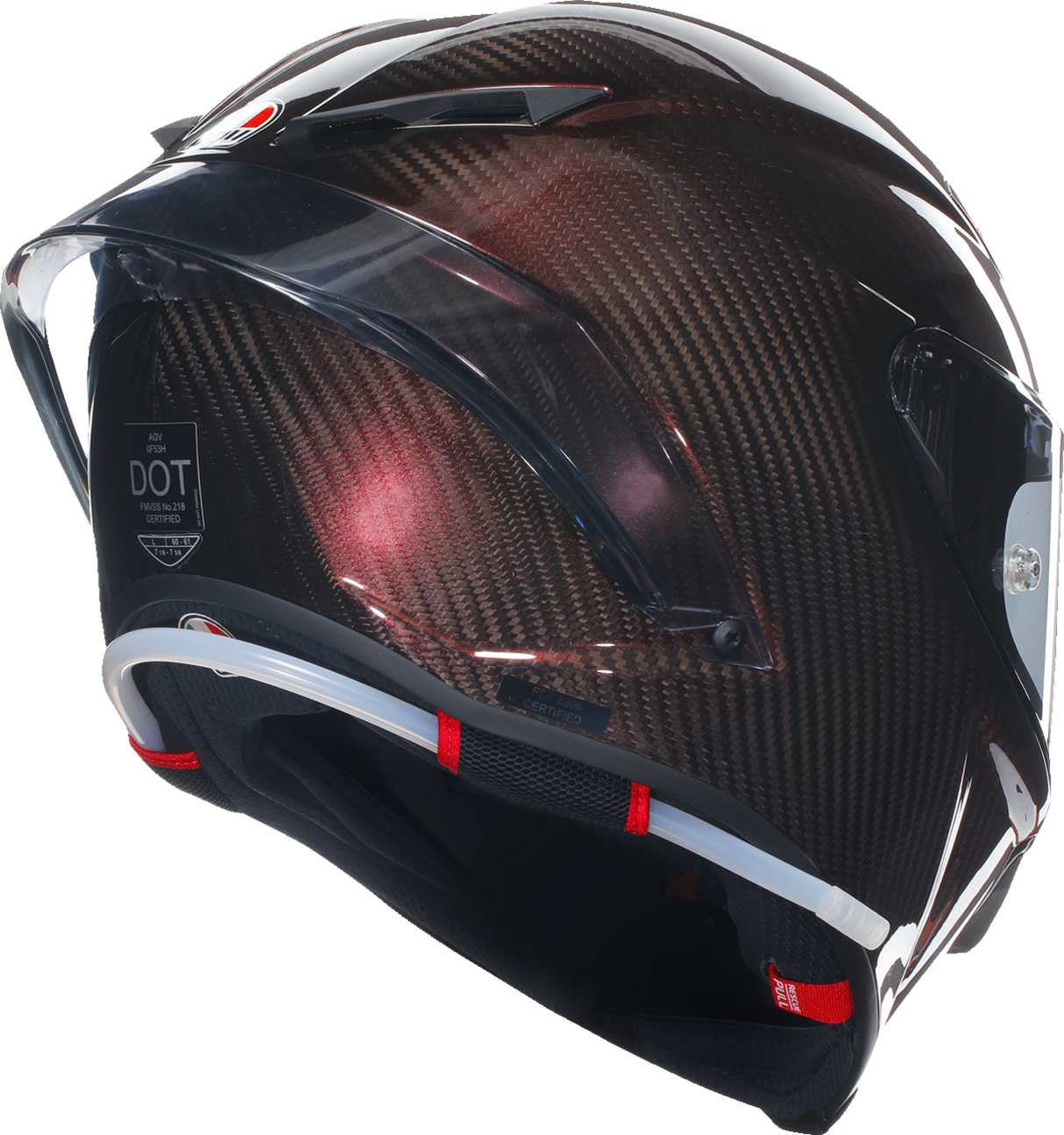 AGV Pista GP RR Helmet - Red Carbon, XL - Motorcycle Racing Helmet with Carbon Fiber Shell and Advanced Ventilation for Honda, Yamaha, Suzuki, Kawasaki, Ducati, and Harley-Davidson
