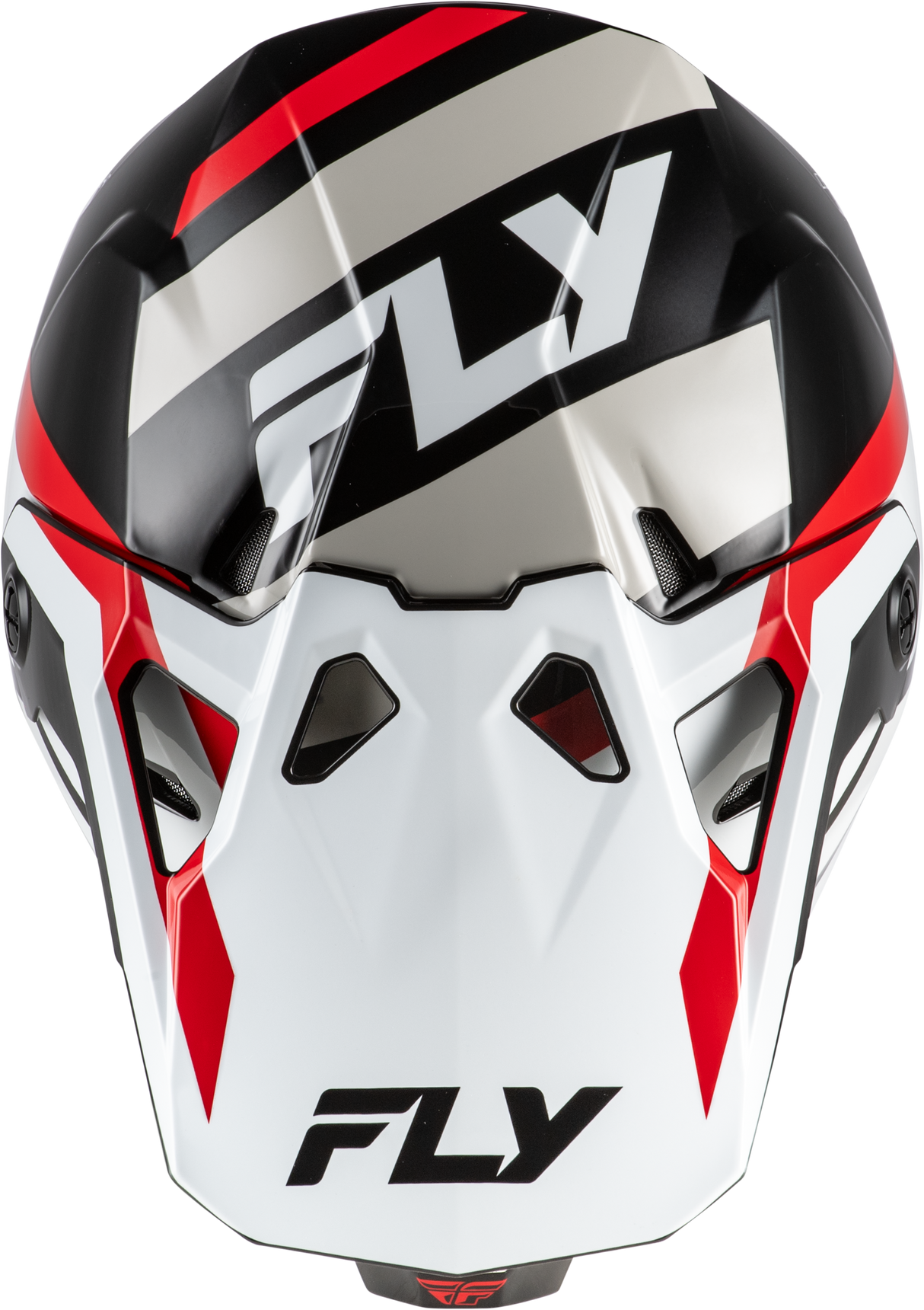Fly Racing Formula CP Seal Helmet White/Black/Red – Youth Motorcycle Helmet with Impact Absorption for Off-Road and Street Use