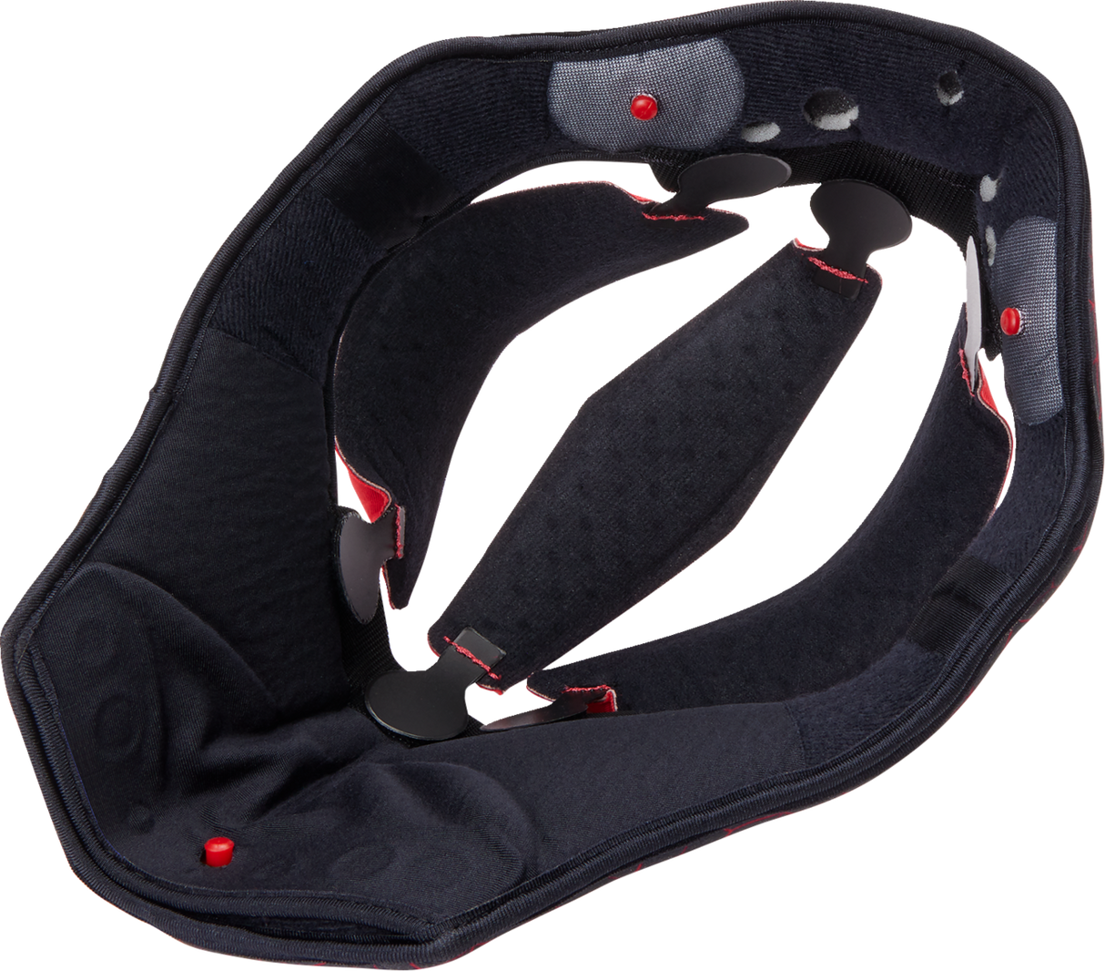 AGV Pista GP RR Helmet Liner - Black/Red - XL (Part Number: 20KIT60303001XL)