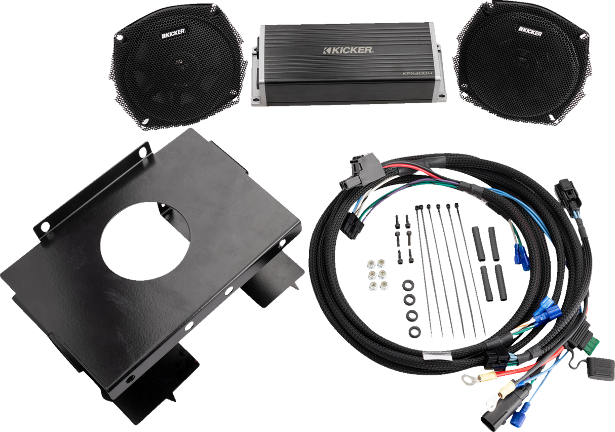 KICKER 50HDR982 Speaker and Amplifier Kit for Harley-Davidson Road Glide