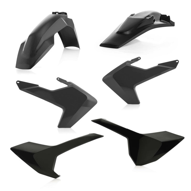 Acerbis 17-19 Husqvarna TE150/250/300/ FE250/350/450/501/ TE250i/ TE300i Plastic Kit - Black | Powersports Vehicle Fitment