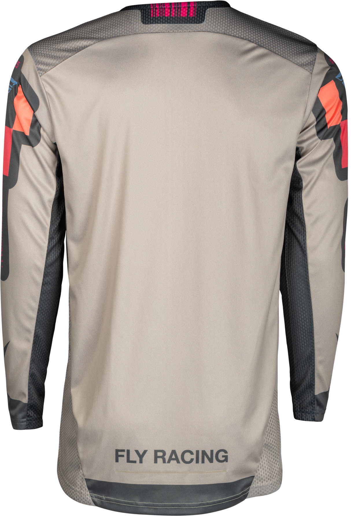 Fly Racing Lite Vice Jersey Light Grey/Pink/Coral XL - Motorcycle Riding Jersey with Ventilation for Off-Road and Motocross