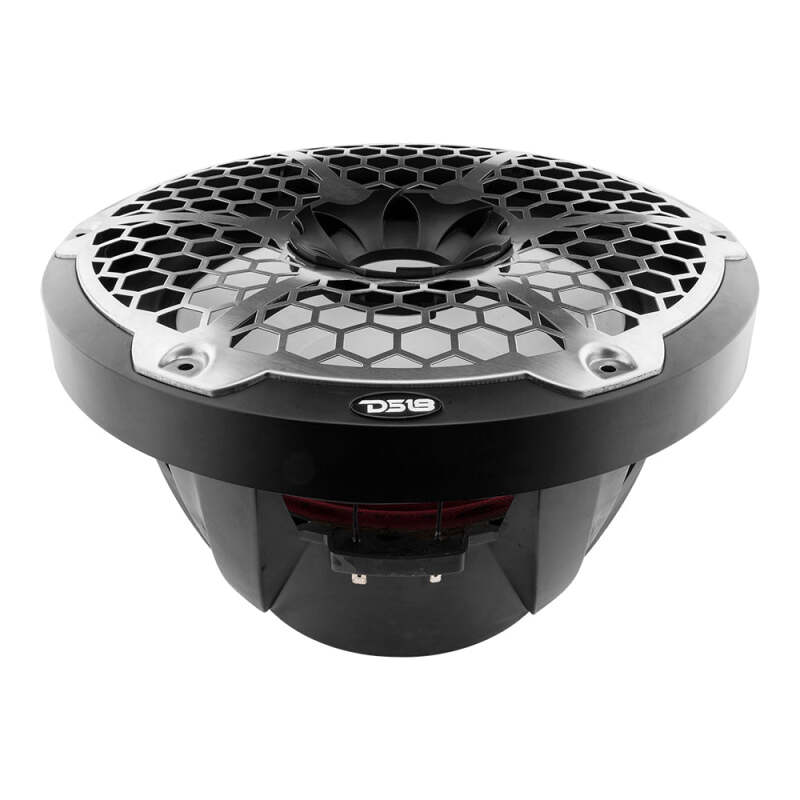 DS18 NXL-12SUB/BK Marine 12-Inch Subwoofer with RGB Lights, 350 Watts RMS, 4 Ohm Single Voice Coil for Powersports Vehicles