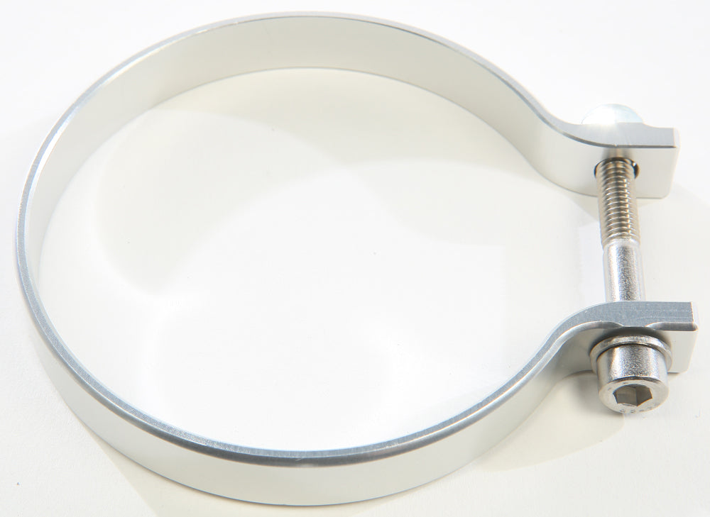 AXIA 3.25-Inch Silver Strap Clamp for ATV/UTV Roll Cages – Universal Mounting Bracket for Roofs, Lights, Cameras, and More