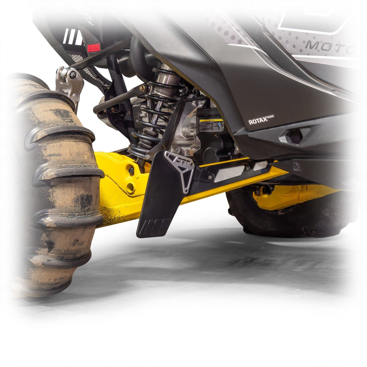 Can Am Maverick R Billet Rear Aluminum Mud/Rock Guard Kit | DRT Motorsports