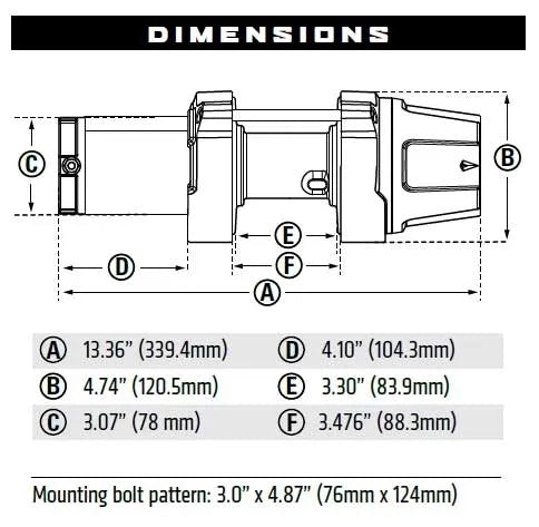Warn VRX 3500 LBS Winch AJK Offroad