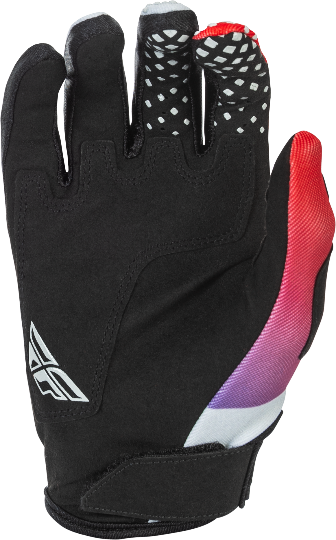 Fly Racing Youth Kinetic Gloves Grey/Red/Purple/Black - Lightweight Race Gloves for Off-Road and Motocross Vehicles