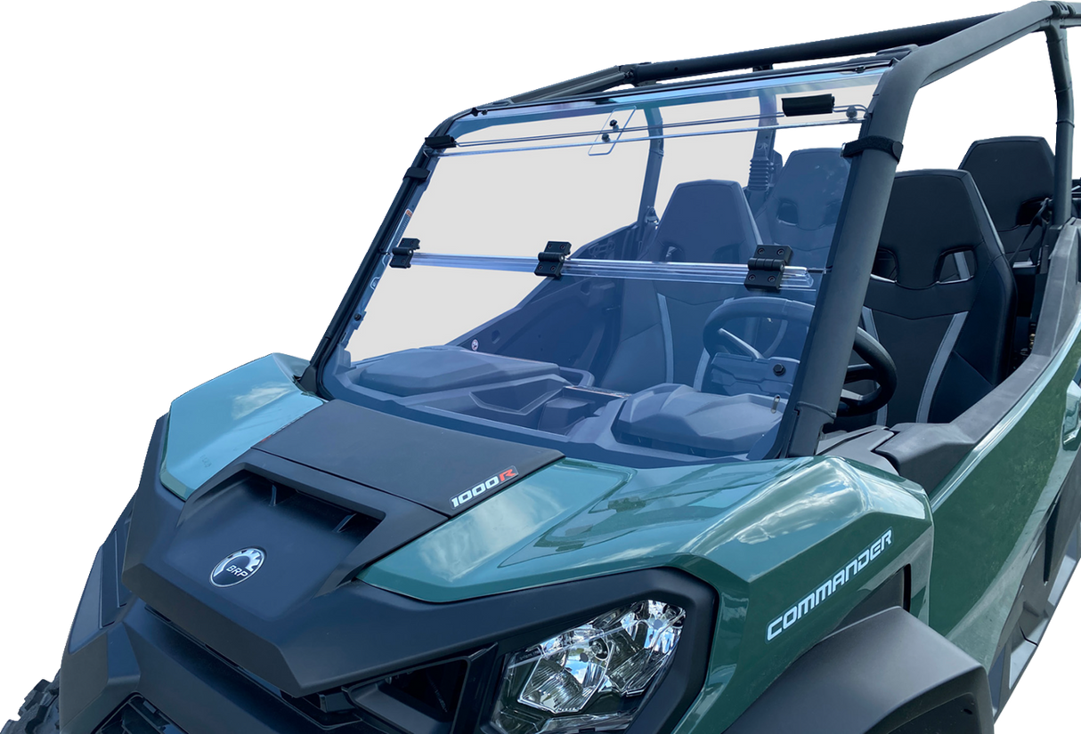 MOOSE OFFROAD Full Folding Windshield - Deluxe for Can-Am Vehicles V000292-12200M