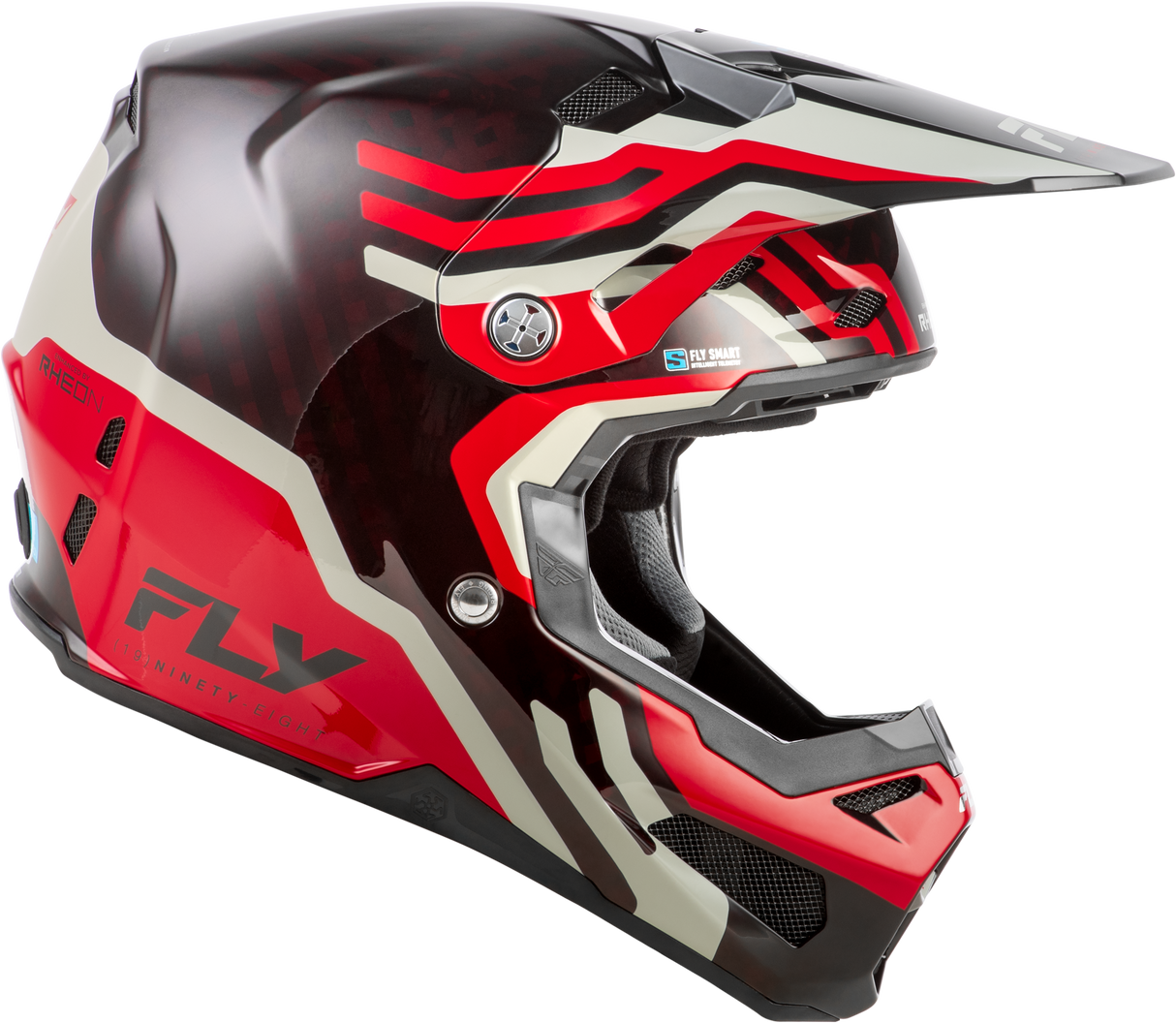 Fly Racing Formula S Carbon Byte Helmet for Motorcycle and ATV with Crash Detection and Bluetooth Connectivity