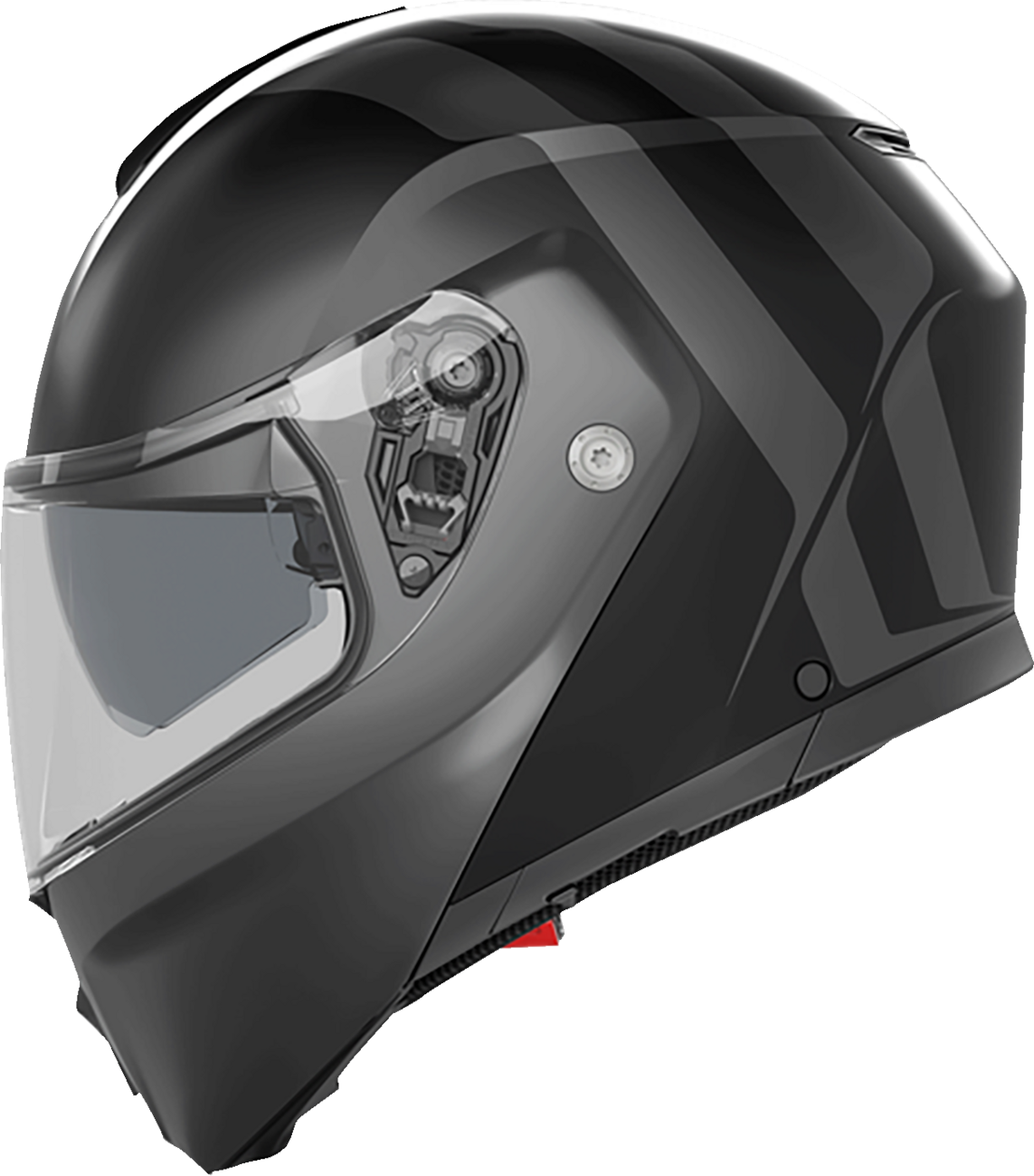 AGV Streetmodular Helmet Resia Matte Black/Gray Medium with Pinlock® 70 MaxVision™ - Fits Honda CBR1000RR, Yamaha YZF-R3, Kawasaki Ninja 400, Suzuki GSX-R600, and More